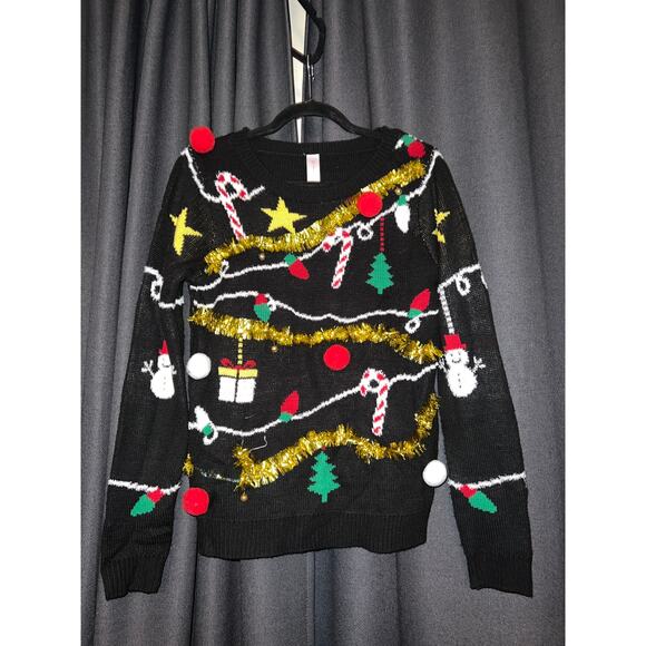 Ugly Christmas Sweater Xmas Size Large - Picture 1 of 3